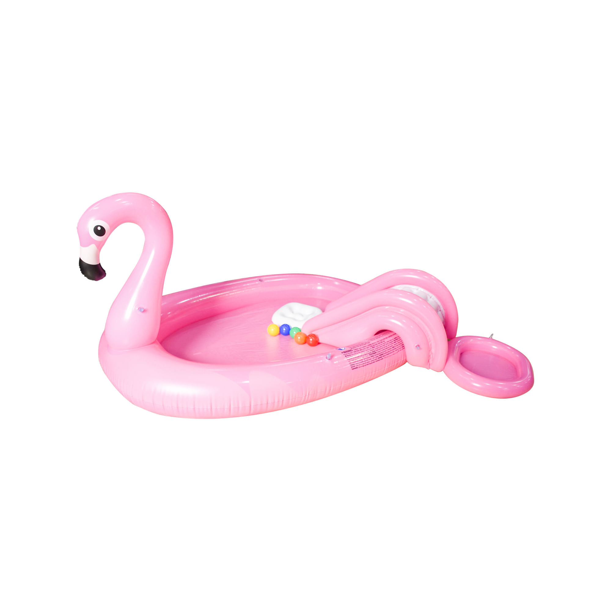 Piscina Inflable con Tobogán Diseño Flamenco SunClub Caja x 1 