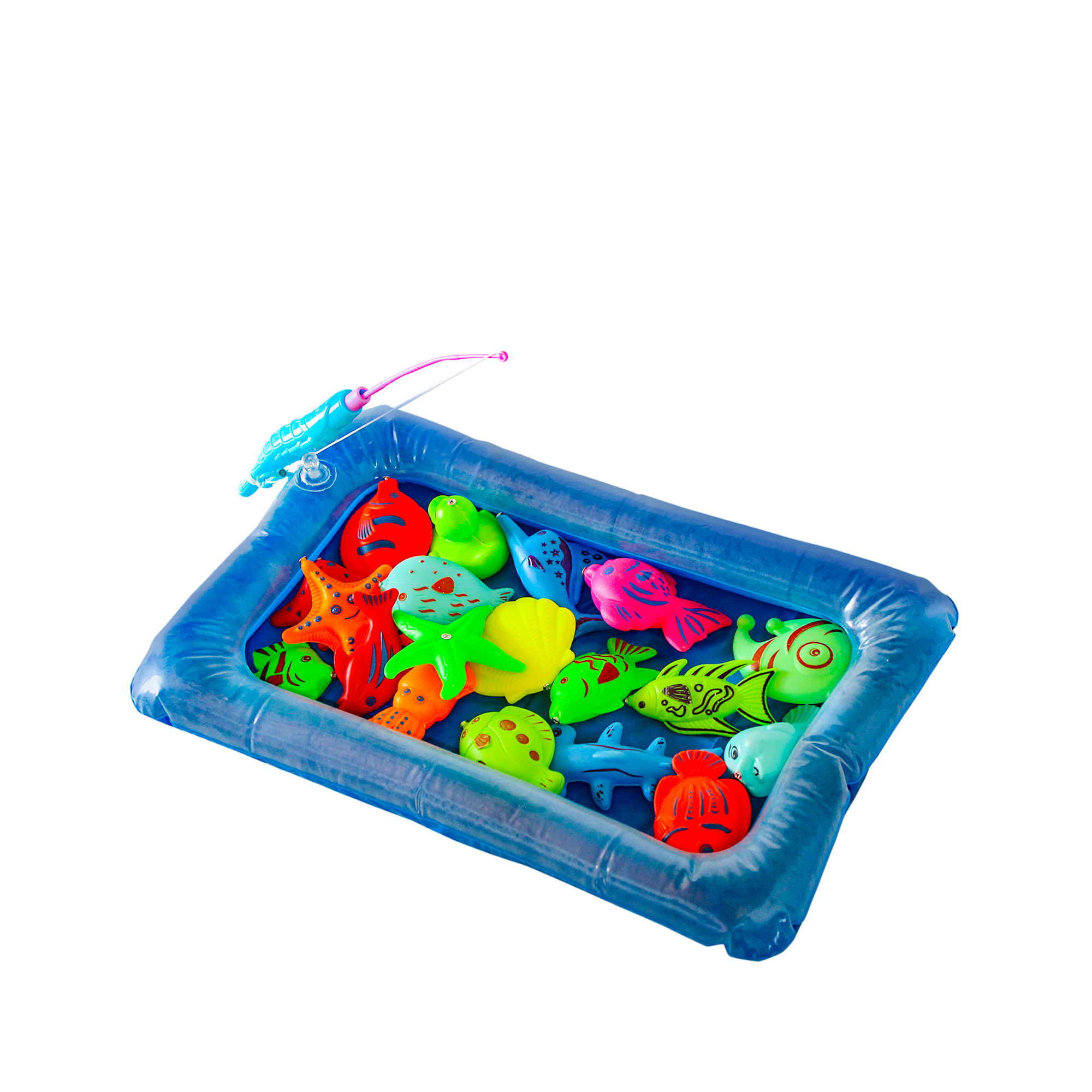 Juego de Pesca VDM Toys VDM Toys Caja x 1 ĦTu primera pesca de juguete!. Los niños pueden jugar y colocar los pescados dentro del flotador. Este divertido juguete de pesca ayudará a tus hijos a desarrollar su imaginación.