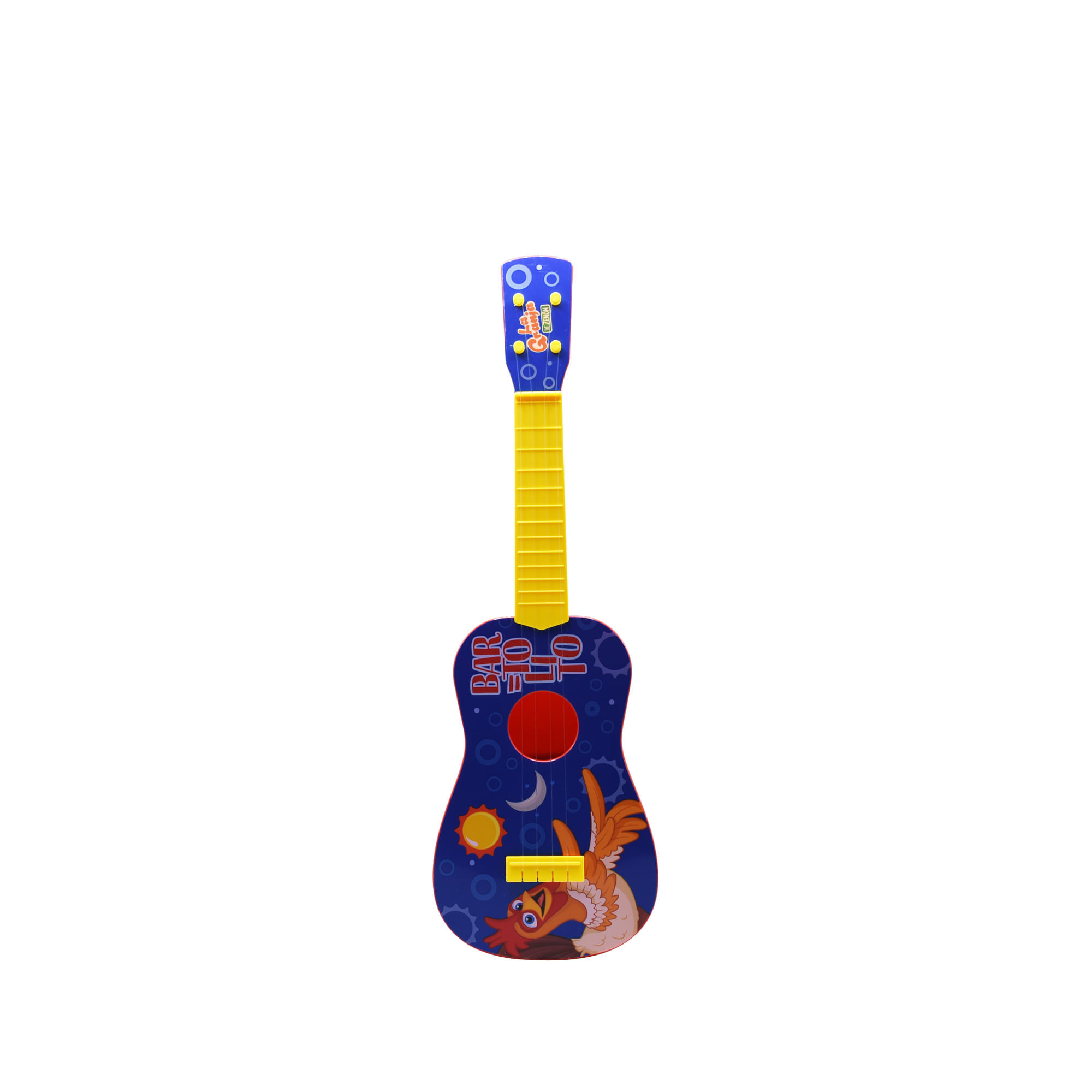 Guitarra Musical El Gallo Bartolito La Granja De Zenón Caja x 1 Juguete musical de aprendizaje con los personajes favoritos de La Granja de Zenón, cuenta con las canciones originales de la serie para interactuar, aprender y desarrollar actividades motrices por med
