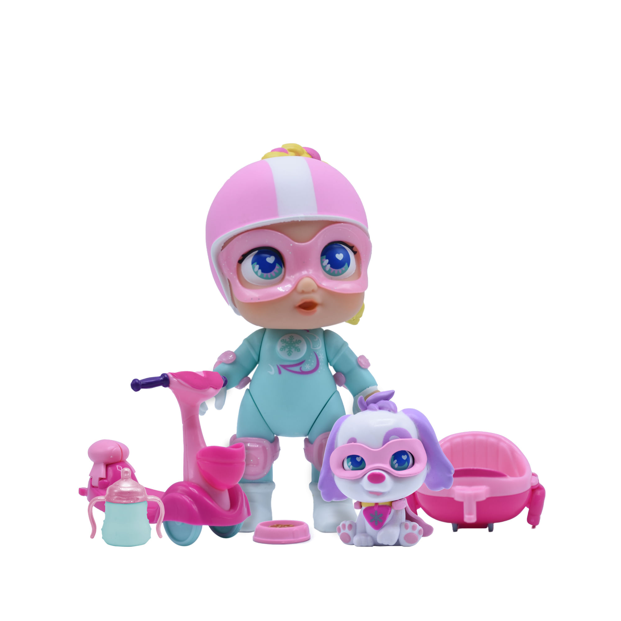 Super Cute Little Babies Mini Regi en Scooter Super Cute Caja x 1 