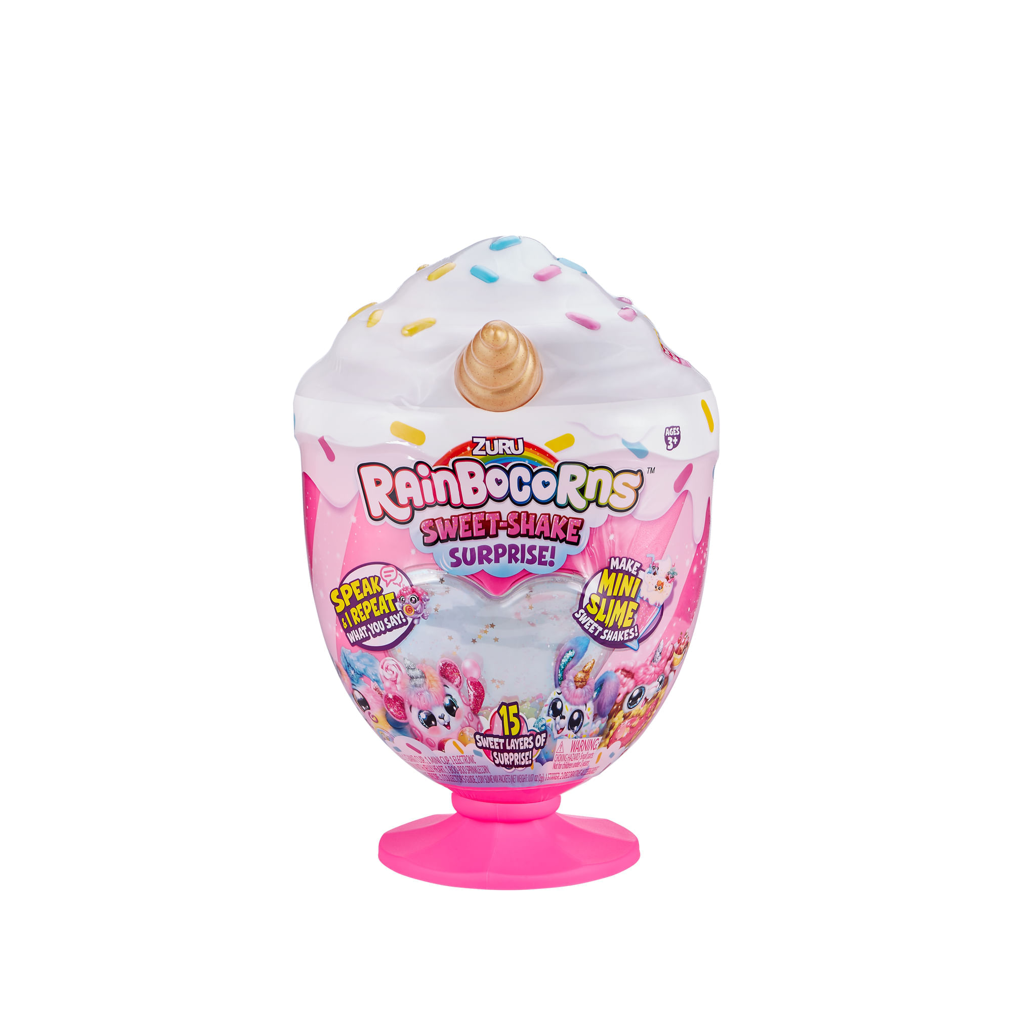 Peluche Rainbocorns Sweet Shake Sorpresa Rainbocorns Caja x 1 
