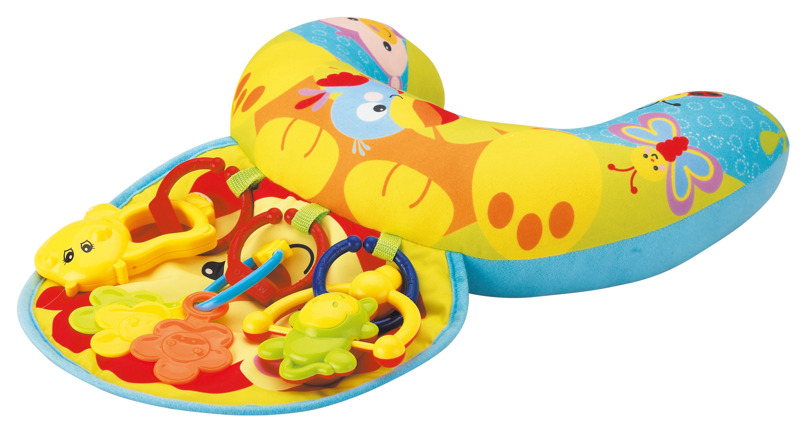 Cojín Infantil Media Luna con Sonajeros Toy Logic Toy Logic Caja x 1 