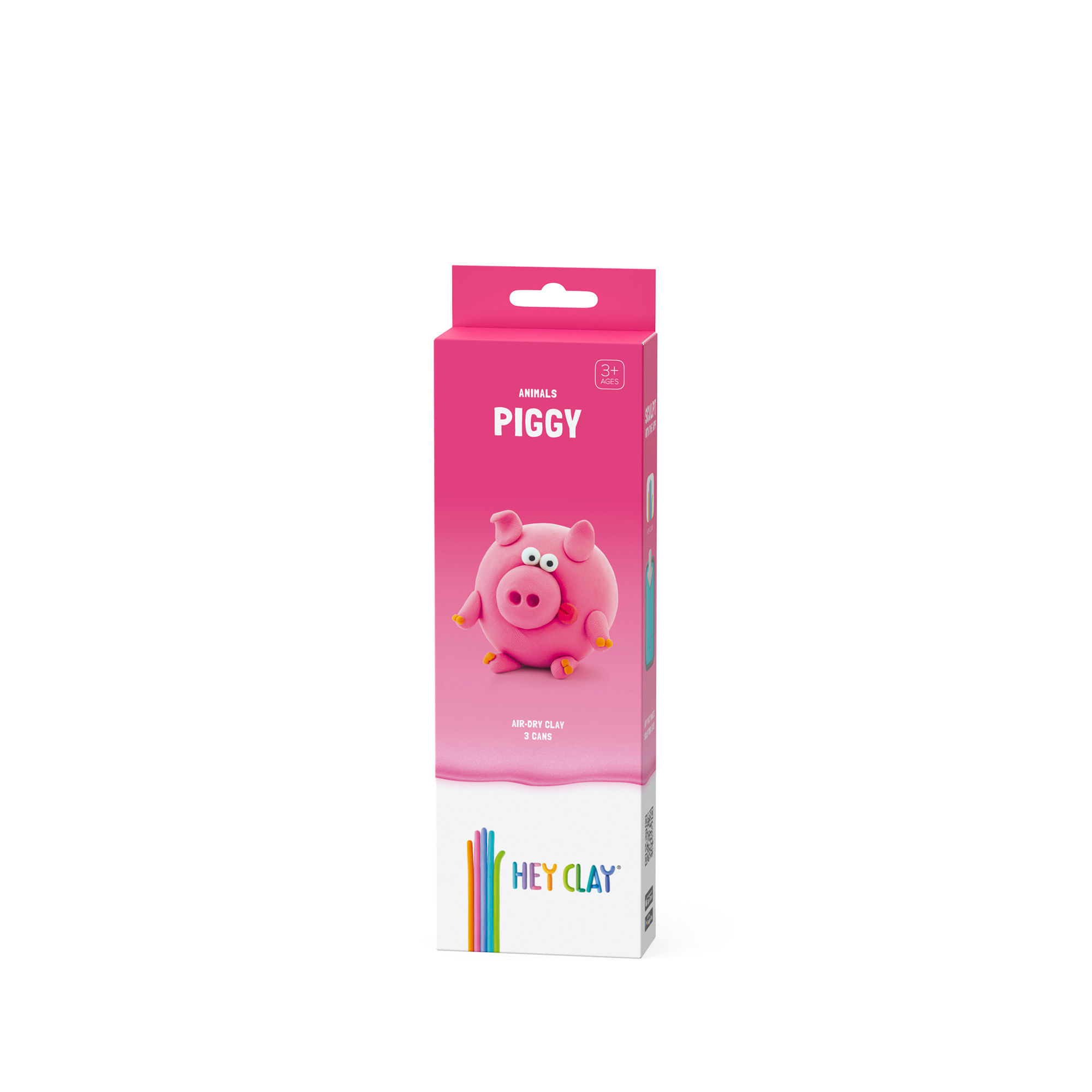 Masa Moldeable Hey Clay Cerdito x 5 Colores Hey Clay Caja x 5 La masa moldeable Hey Clay está diseñada para sacarle el máximo partido al modelado, ya que es ligera, suave, maleable y agradable al tacto, lo que permite transmitir con precisión la personalidad de 