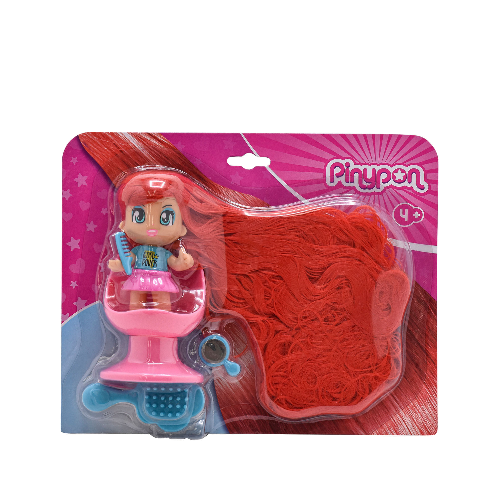 Figura Pinypon Súper Melena Roja Pinypon Caja x 1  