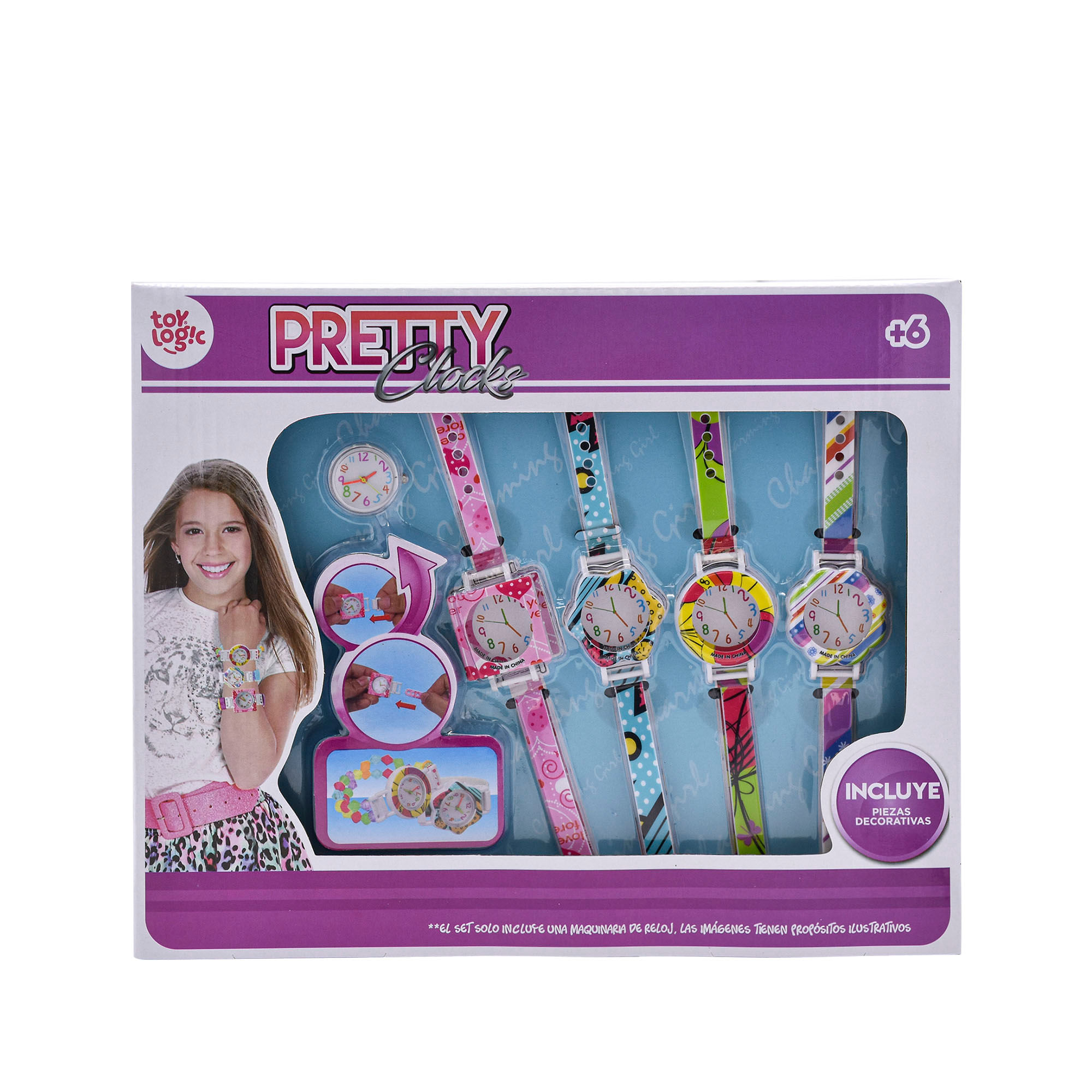 Set Fashion Relojes y Manillas Toy Logic Toy Logic Caja x 1 Estimula el arte en tu pequeña, creando muchos diseños divertidos. Manualidades diferentes y llenas de color  para que descubras tu habilidad para el maquillaje y la belleza.