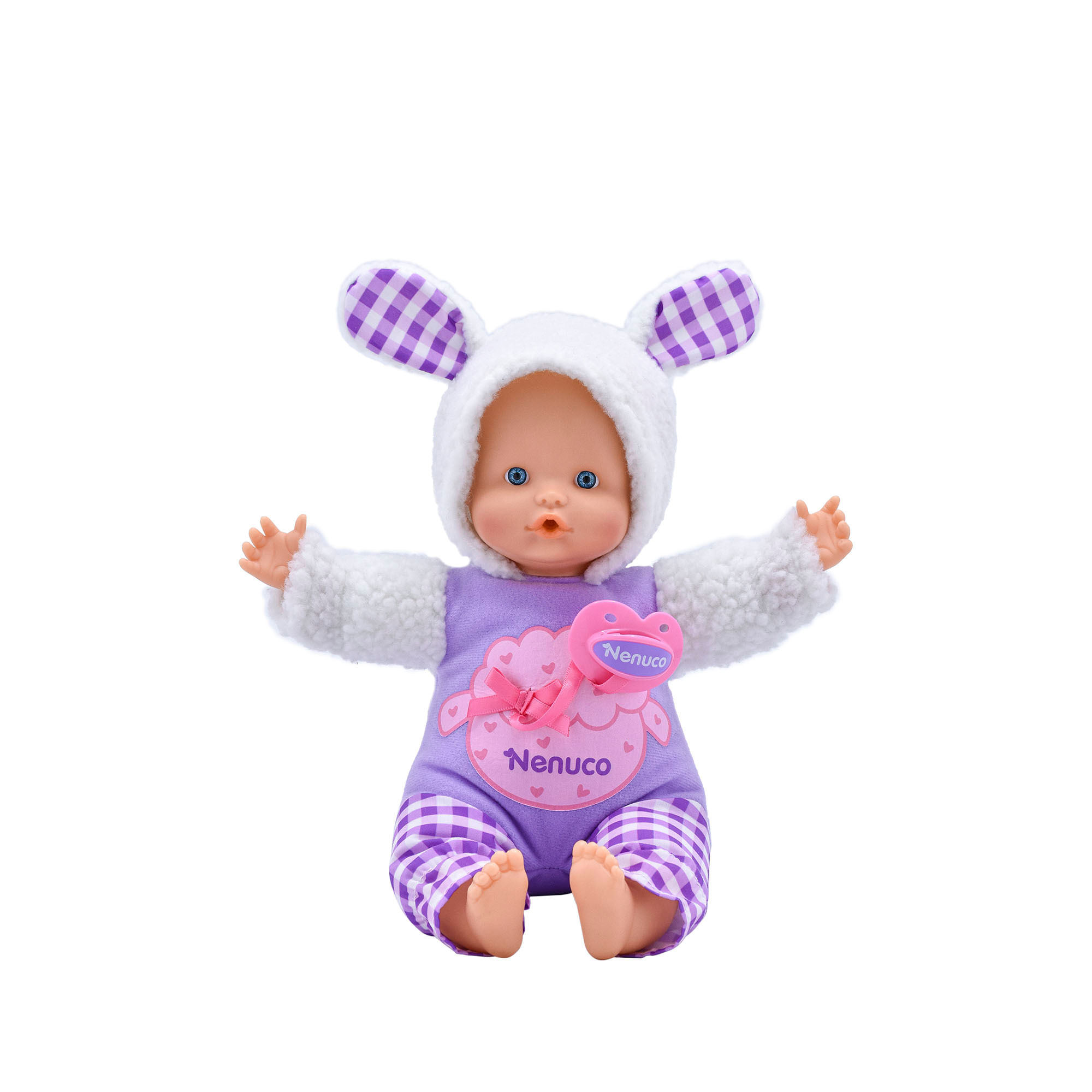 Bebé Nenuco Dress Up - Morado Nenuco Caja x 1 ĦLos bebés Nenuco son los más bonitos, tiernos, suaves e irresistibles! Su olor a bebé incita a cuidarlos, mimarlos y darles cariño.  Además con Nenuco los pequeños aprenden valores pedagógico