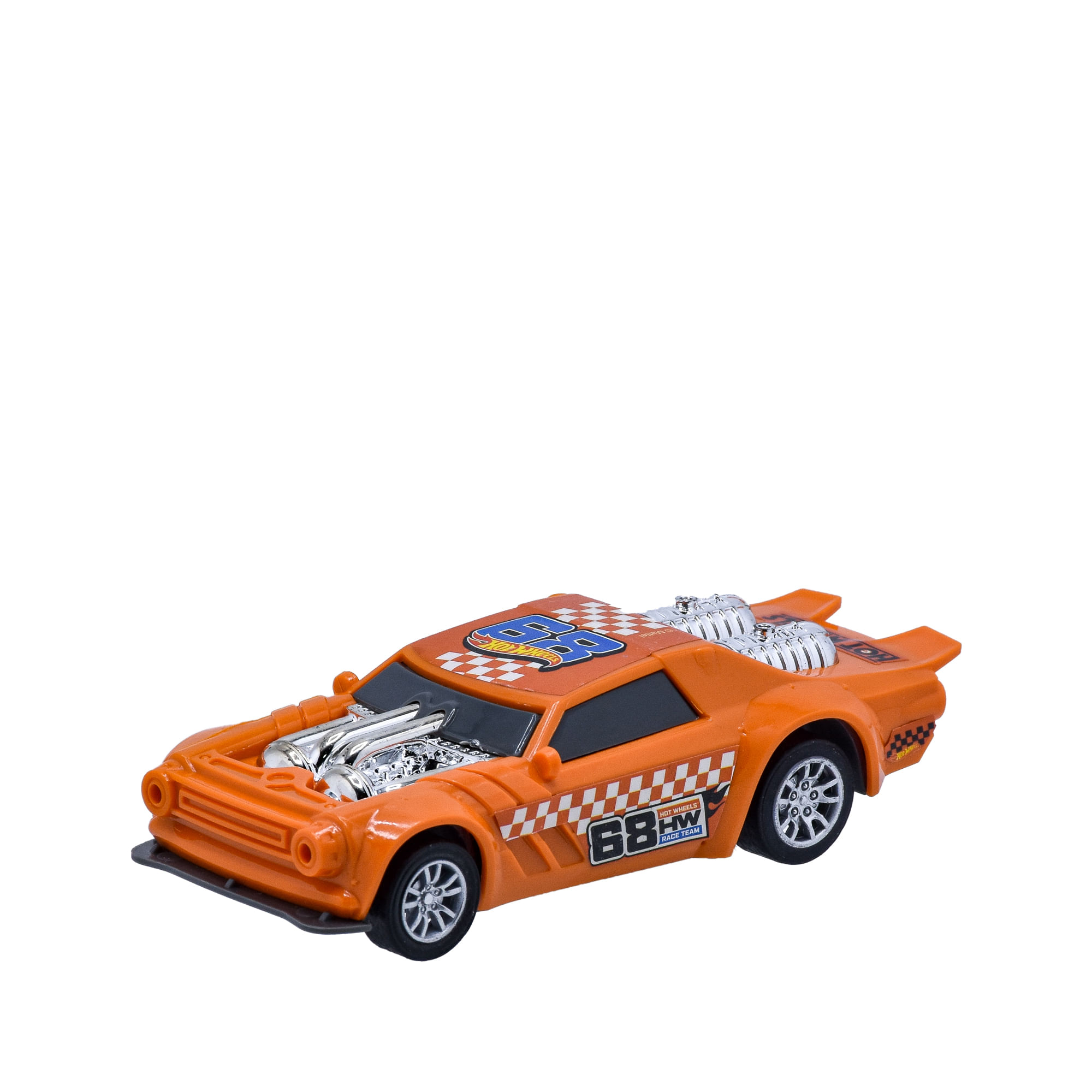 Carro Pullback Hot Wheels 13 Cm - Naranja Hot Wheels Caja x 1 Aumenta tu creatividad y velocidad para aventuras llenas de acción, crea tu carro y compite durante todo el día Con el Carro Pullback Hot Wheels lleva la acción y la diversión a tu habitación y al par