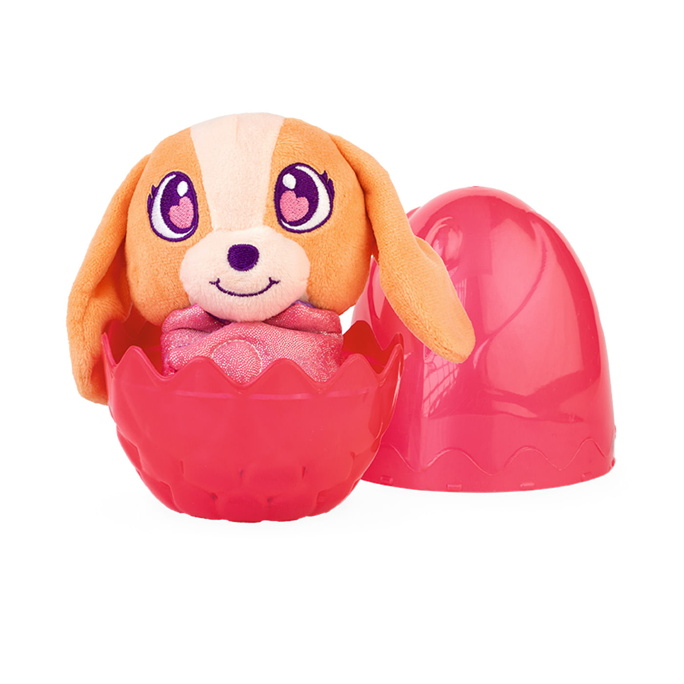 Peluche Sorpresa Cachorros Brillantes Baby Gemmy Baby Gemmy Caja x 1 Descubre la magia del Huevo Sorpresa Baby Gemmy Royal Sparkly Puppies  Dentro de cada huevo, encontrarás uno de los 6 adorables cachorros coleccionables, todos con un elegante estampado de realeza y u