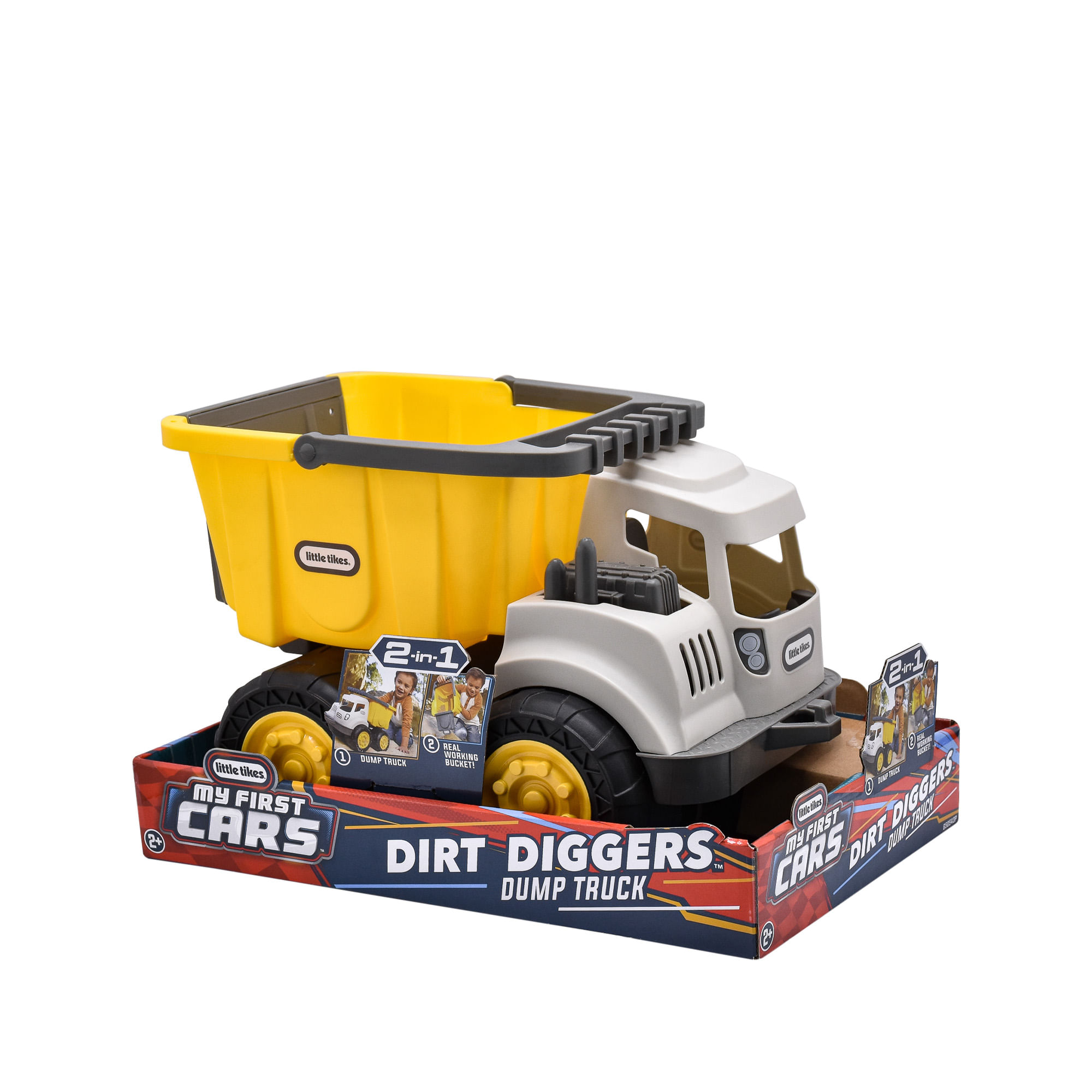 Excavadora y Camión Volqueta Little Tikes 2 en 1 Little Tikes Caja x 1 Descubre la emoción de la construcción con el Carro Dirt Diggers 2 en 1 Dump Truck! Este increíble camión volquete está diseñado para horas de juego imaginativo, con partes articuladas que imitan acci