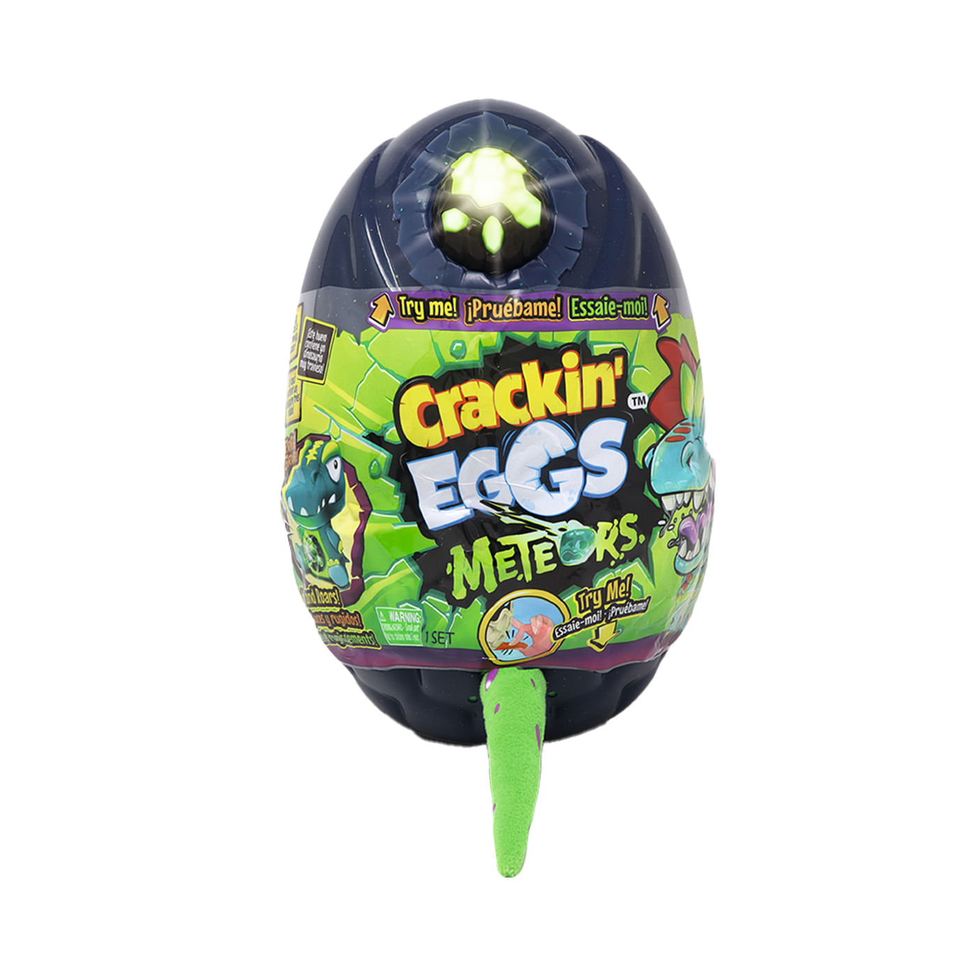 Huevo Sorpresa Meteorz Dino Toxic ĦDescubre la Furia Prehistórica! Crakin Egg Caja x 1 ĦEmbárcate en una aventura prehistórica con el Huevo Sorpresa Meteorz Dino Toxic! Este emocionante huevo sorpresa contiene un feroz dinosaurio tóxico que emerge de un meteorito. Ideal para niños a par