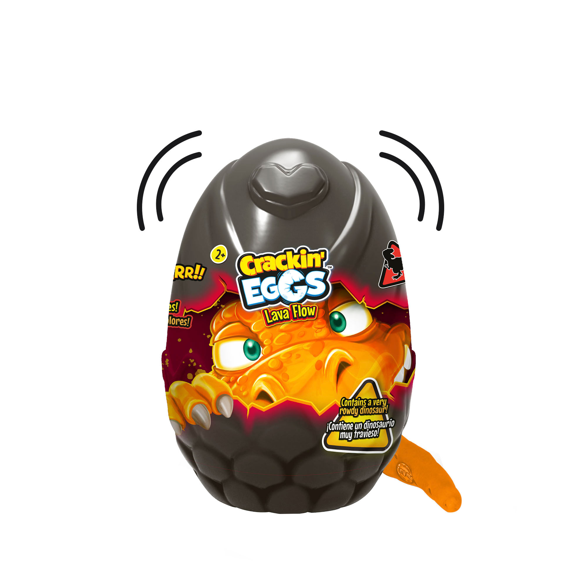 Huevo Sorpresa Crackin Eggs Lava Flow Mini Dino Roar ĦDescubre la Aventura Jurásica! Crakin Egg Caja x 1 ĦPrepárate para una aventura prehistórica con el Huevo Sorpresa Crackin Eggs Lava Flow Mini Dino Roar! Este emocionante huevo sorpresa contiene un mini dinosaurio rugiente que emerge de un volcán en 
