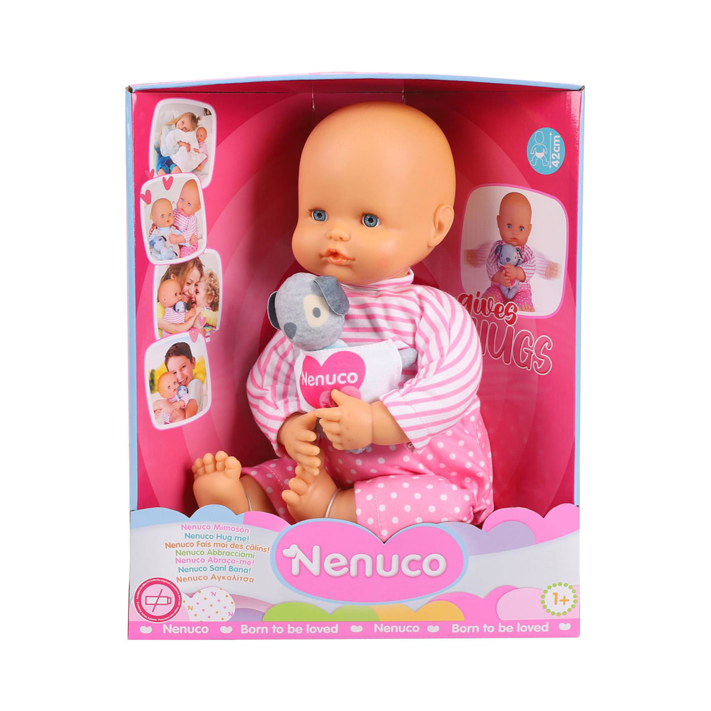 Nenuco Abrázame Muñeco Bebé con Peluche 42 cm Nenuco Caja x 1 