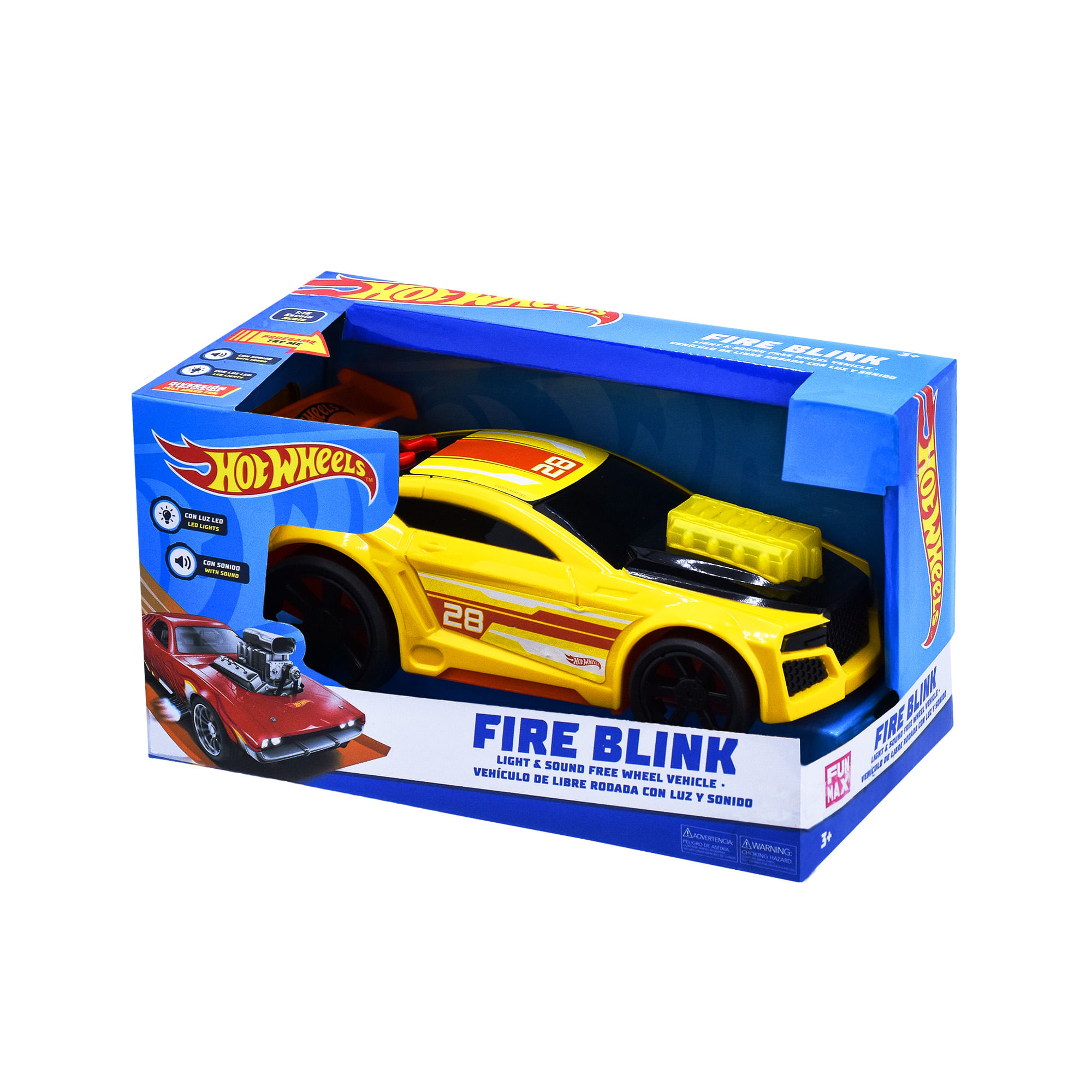 Vehículo Hot Wheels Free Wheels Amarillo con Luces y Música Hot Wheels Caja x 1 ĦLleva la emoción de Hot Wheels a otro nivel con el Vehículo Free Wheels con Luces y Música! Este increíble coche de juguete no solo rueda libremente, sino que también cuenta con luces brillantes y ef