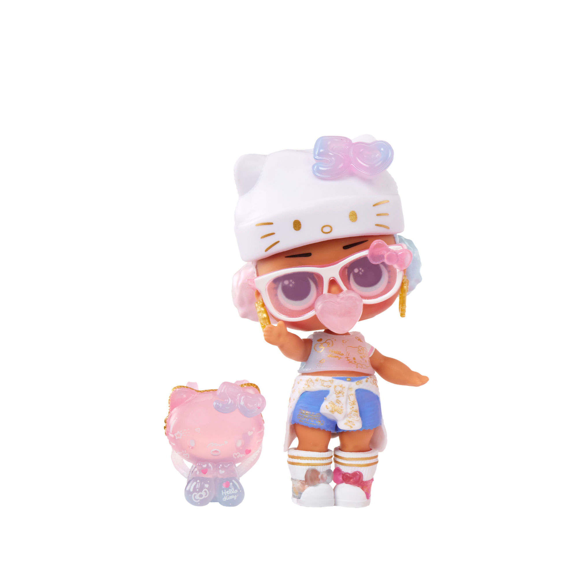 Muñeca LOL Surprise Hello Kitty Edición Limitada 50 Aniversario LOL Caja x 1 Descubre la magia de la colaboración entre LOL Surprise y Hello Kitty con esta muñeca de edición limitada. Celebra el 50 aniversario de Hello Kitty con Miss Pearly, una muñeca adorable que viene con 7