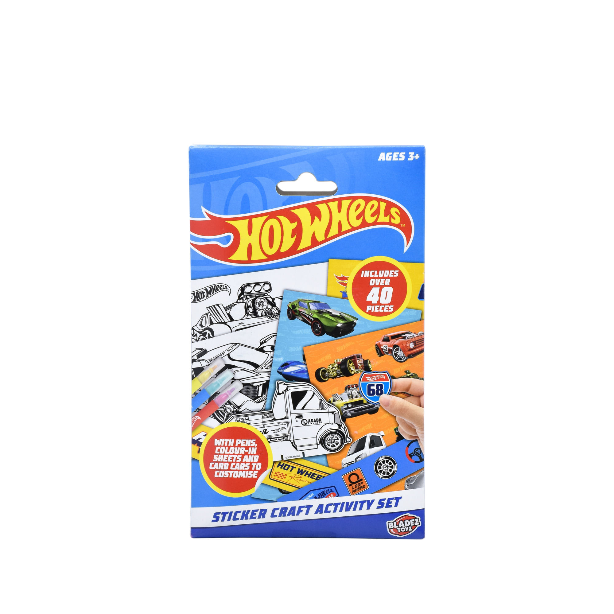 Set de Actividades Stickers Hot Wheels Crea y Decora con Pegatinas Hot Wheels Caja x 1 