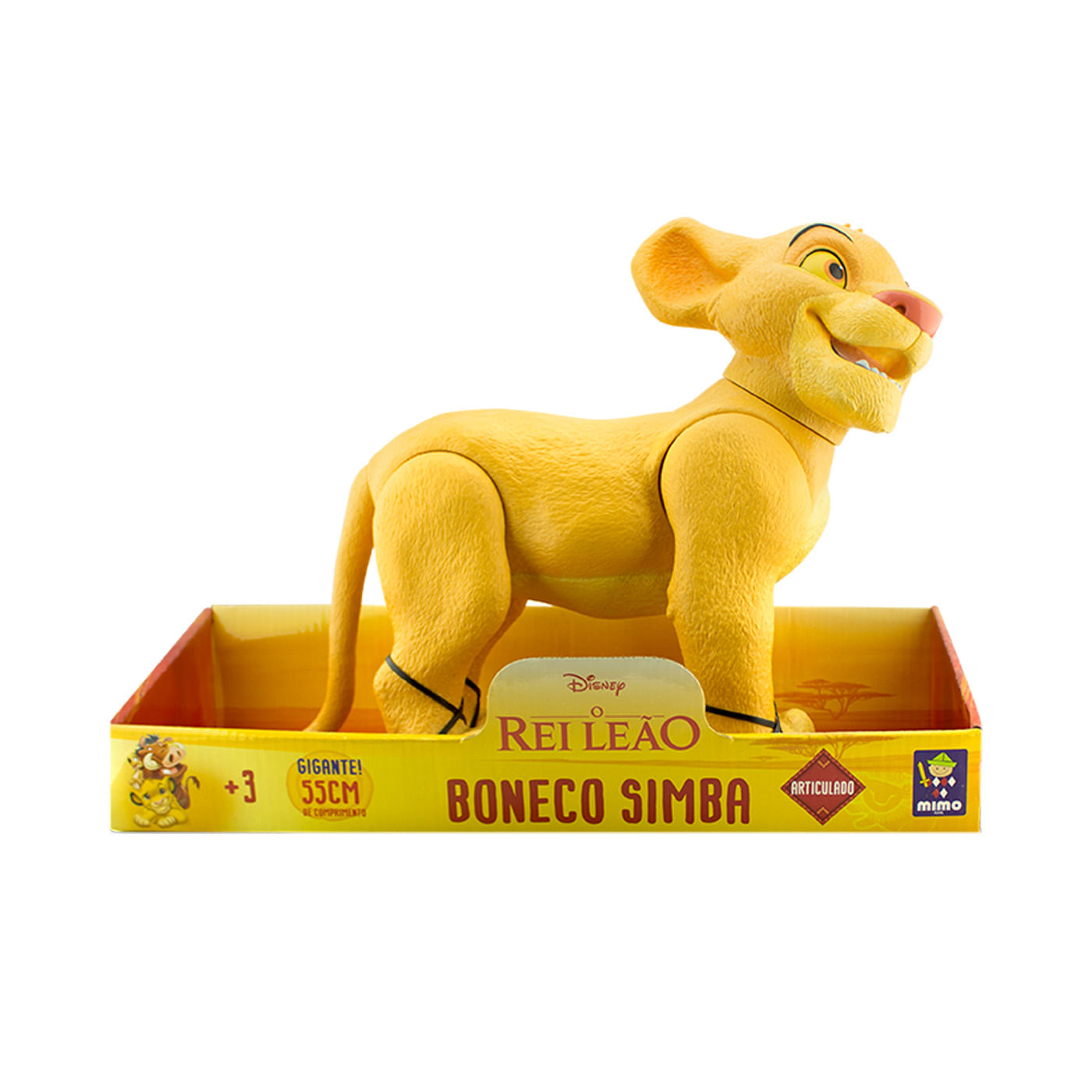 Muñeco Simba Disney Articulado El Rey León 55 cm Disney Caja x 1 ĦRevive las aventuras del Rey León con el Muñeco Simba Disney Articulado! Este impresionante muñeco de 55 cm captura todos los detalles del valiente Simba, con articulaciones en sus patas, cola y cabe