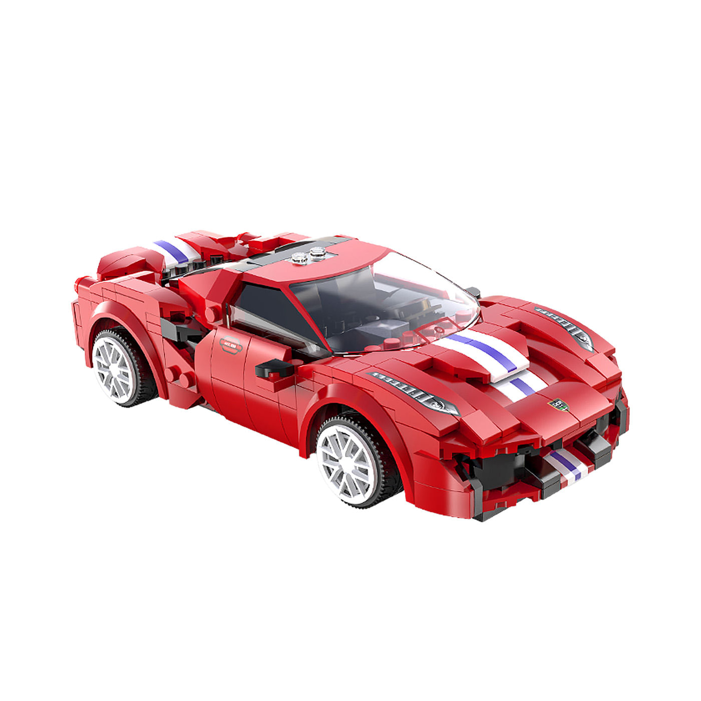 Bloques de Construcción CaDA Carro Deportivo de Carreras Rojo con Control Remoto y App CaDA Caja x 1 