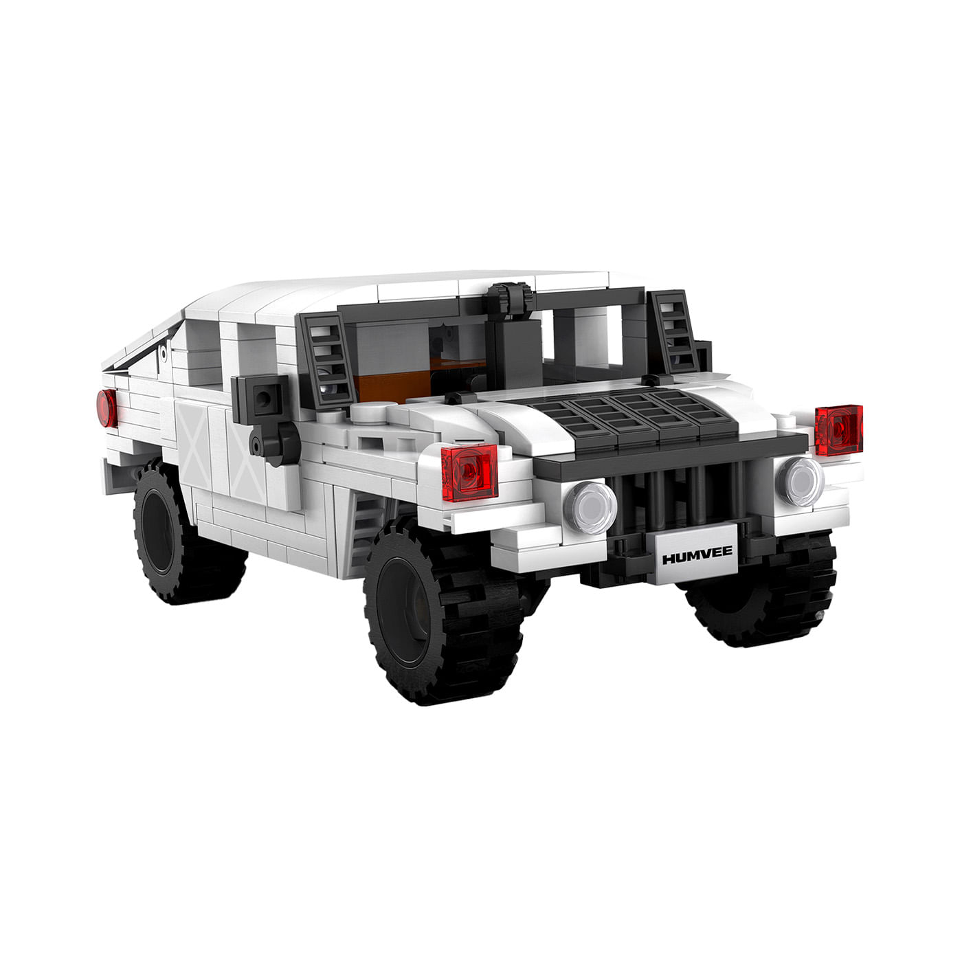 Bloques de Construcción CaDA Campero Humvee SUV CaDA Caja x 1 Con licencia oficial de HUMVEE, ofrecen una experiencia de juego única llena de aprendizaje creativo y desarrollo mental.- Cuatro puertas abribles para una buena visión del interior del automóvil, tan