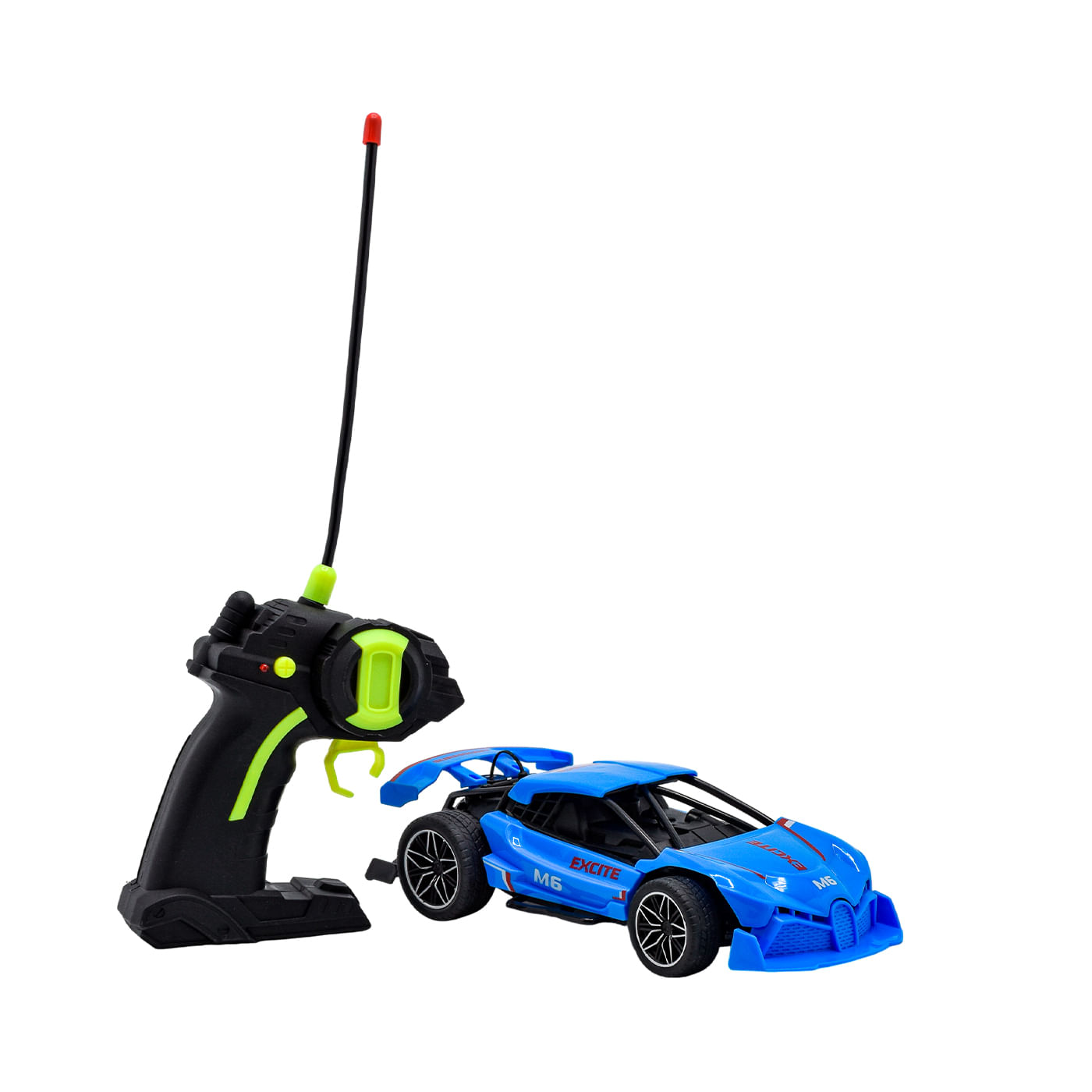 Coche Teledirigido Smoking Road Azul Toy Logic Caja x 1 