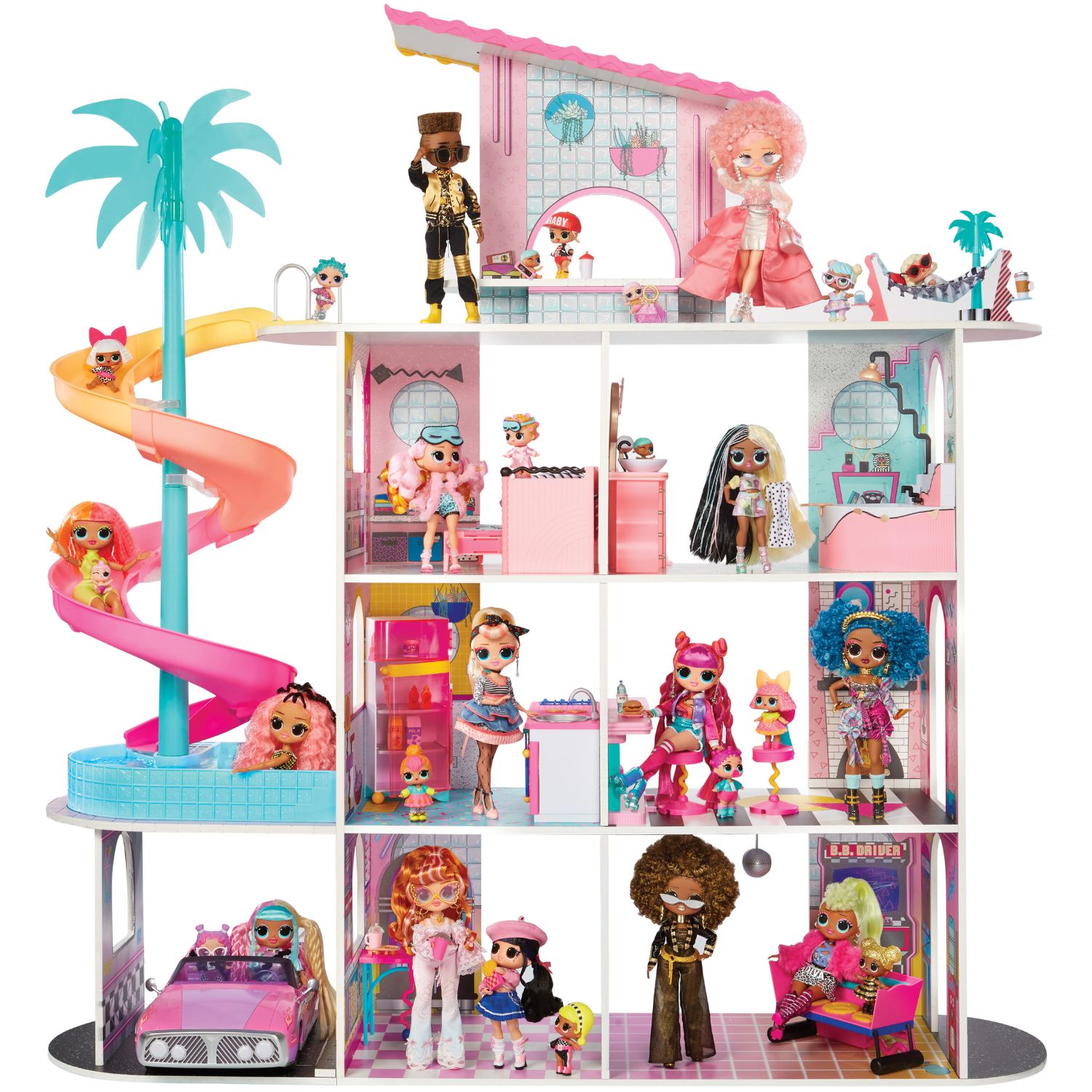 Playset LOL Surprise Casa Fashion O.M.G. Con Más de 85 Sorpresas LOL Caja x 85 