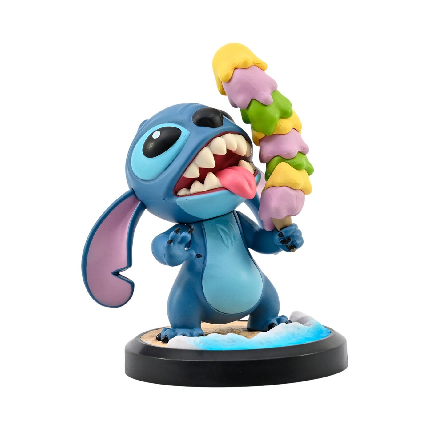Figura Coleccionable Stitch Glotón Disney 10 cms Disney Caja x 1 Disfrute del lado lúdico de Stitch mientras disfruta de un sabroso regalo en su gloria glotona. Figura coleccionable Stitch Glotón con acabados detallados de larga duración. Parte de una colección de 