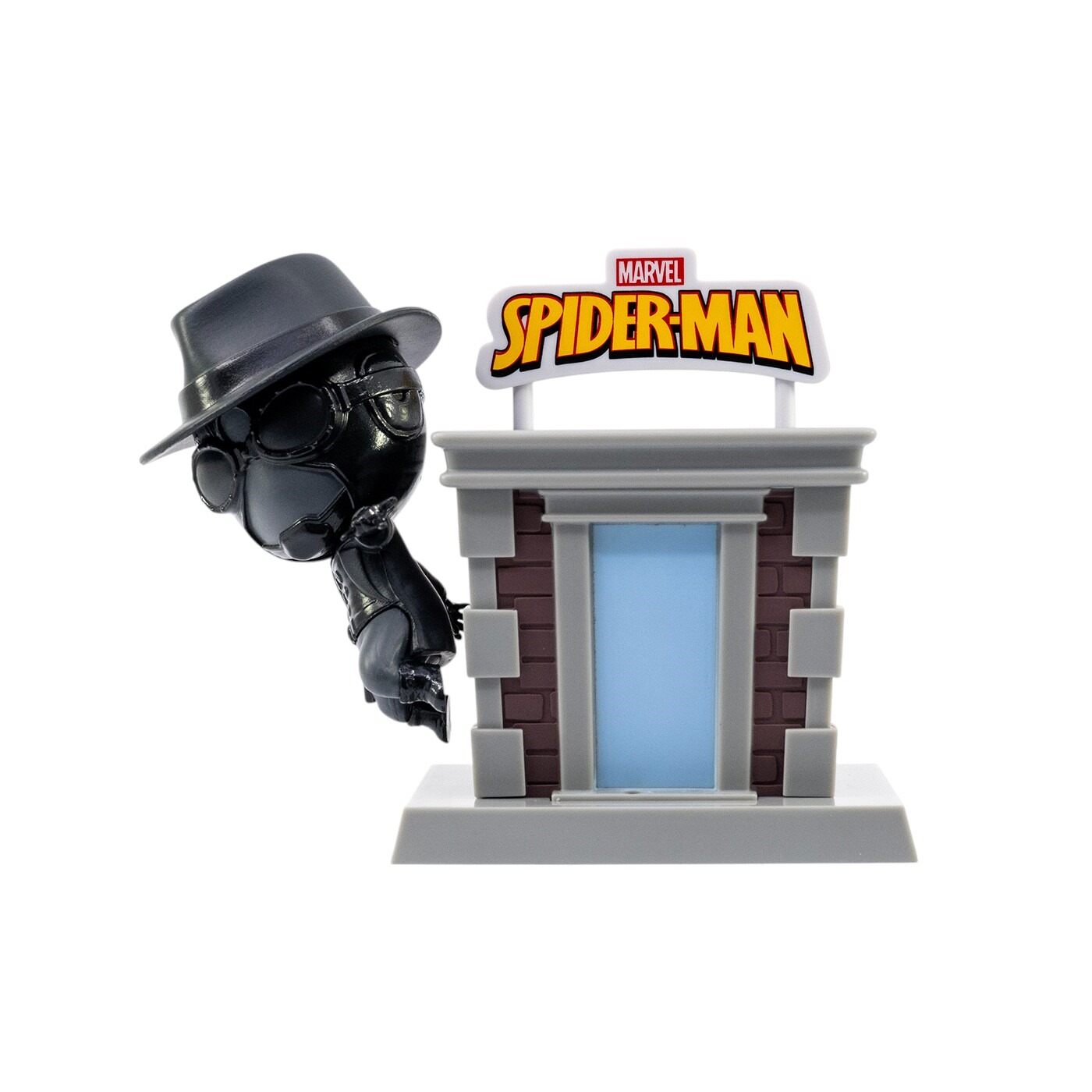 Figura Coleccionable Spider Man Negro Noir Tower Series 10 cms Marvel Caja x 1 Aventúrate en las sombras con esta interpretación inspirada en el negro. ĦDescubre el lado más misterioso y sombrío del multiverso Marvel con la Figura Coleccionable Spider-Man Noir! Esta figura está 
