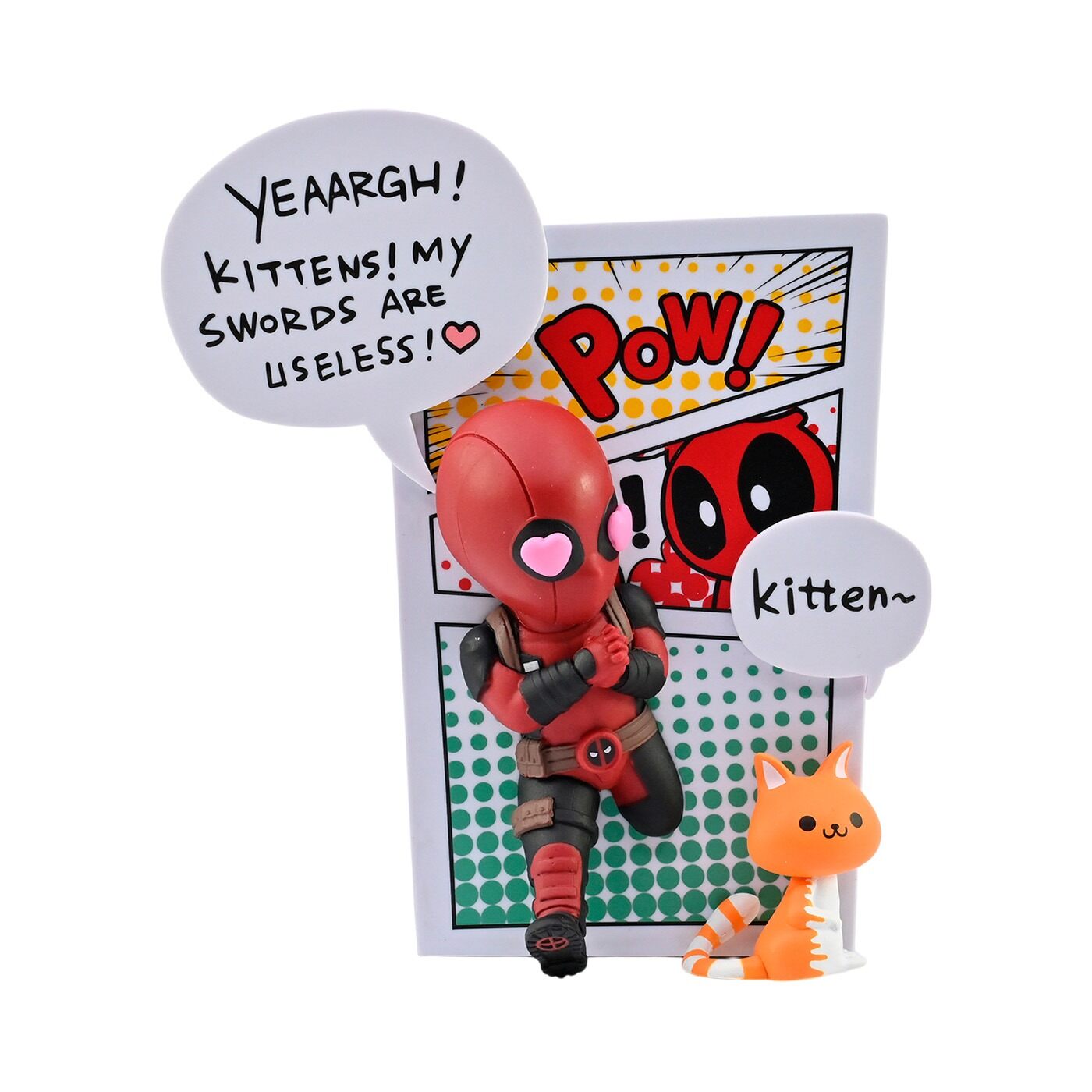 Figura Coleccionable Deadpool Amante de Gatos Marvel 10 cm Marvel Caja x 1 