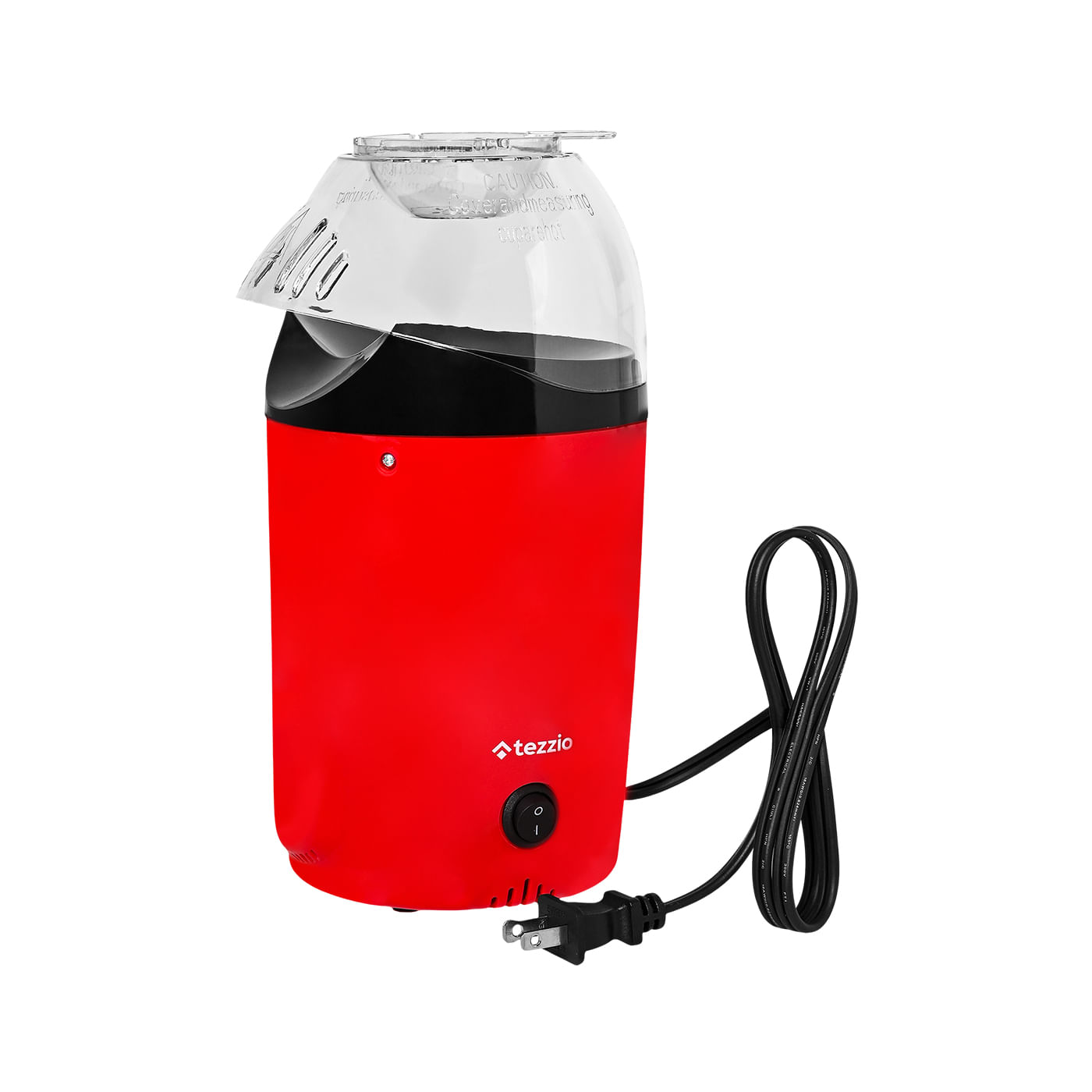 Crispetera Máquina para Hacer Maiz sin Aceite Tezzio - Crispetera eléctrica por circulación de aire caliente. - No requiere aceite.- Ideal para preparar en familia y ver tus series y películas favoritas.- Fácil y practica de usar.- Interrup La crispetera eléctrica Tezzio prepara crispetas por circulación de aire caliente, sin necesidad de aceite. Su tamaño compacto facilita el uso en casa y permite disfrutar snacks de forma práctica para